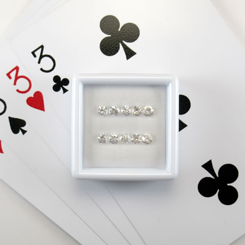 ホワイトジルコン　1.64ct　10ps　ジュエリールース ed617 画像