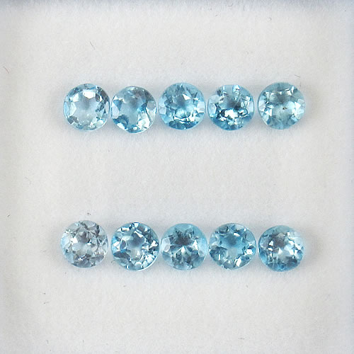 ブルートパーズ　1.30ct　10ps　ジュエリールース ed618