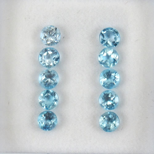 ブルートパーズ　1.30ct　10ps　ジュエリールース ed618 画像