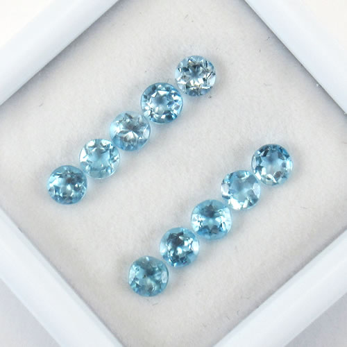 ブルートパーズ　1.30ct　10ps　ジュエリールース ed618 画像