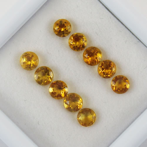 シトリントパーズ　1.01ct　10ps　ジュエリールース ed620 画像