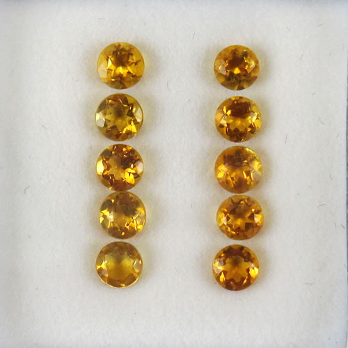 シトリントパーズ　1.01ct　10ps　ジュエリールース ed620 画像
