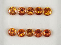 オレンジサファイア　1.24ct　10ps　ジュエリールース