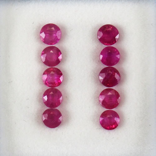 ルビー　1.42ct　10ps　ジュエリールース ed623 画像