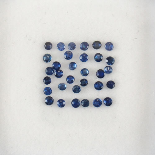 ブルーサファイア　0.34ct　1.2～1.5mm　ジュエリールース ed624