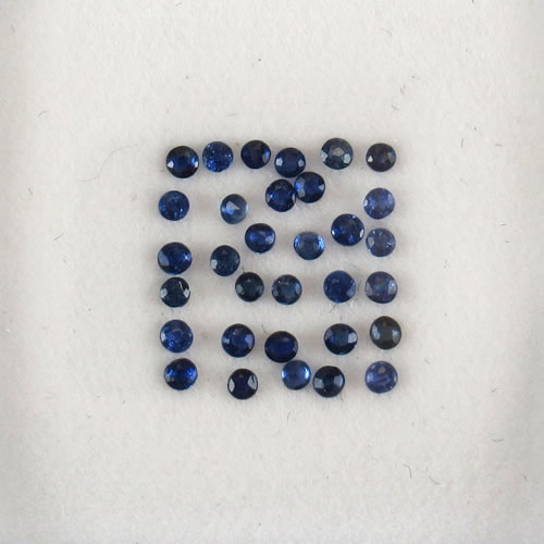 ブルーサファイア　0.34ct　1.2～1.5mm　ジュエリールース ed624 画像