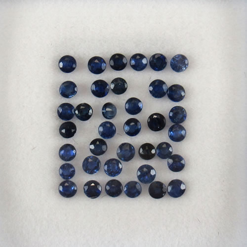 ブルーサファイア　0.89ct　1.5～1.7mm　ジュエリールース ed625