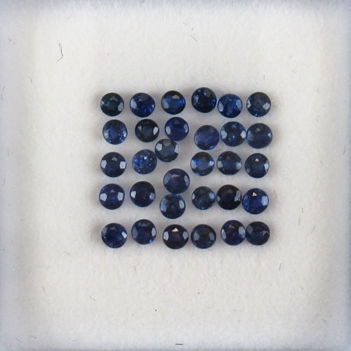 ブルーサファイア　0.88ct　1.5～1.7mm　ジュエリールース ed626 画像