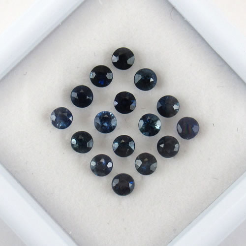ブルーサファイア　1.02ct　2.2～2.3mm　ジュエリールース ed627 画像