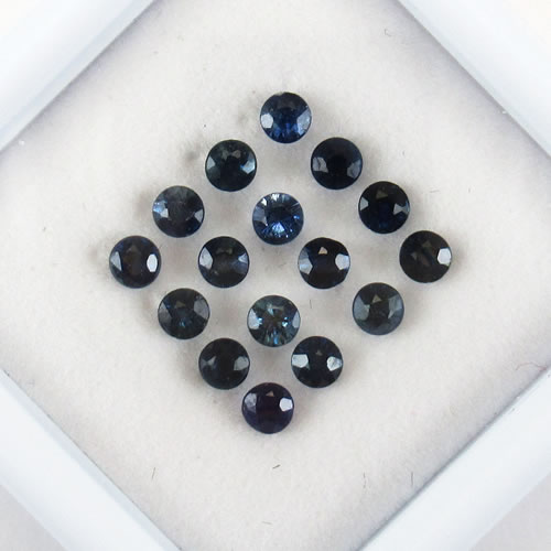 ブルーサファイア　1.02ct　2.2～2.3mm　ジュエリールース ed627 画像