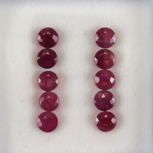 ルビー　1.84ct　10ps　ジュエリールース ed628 画像