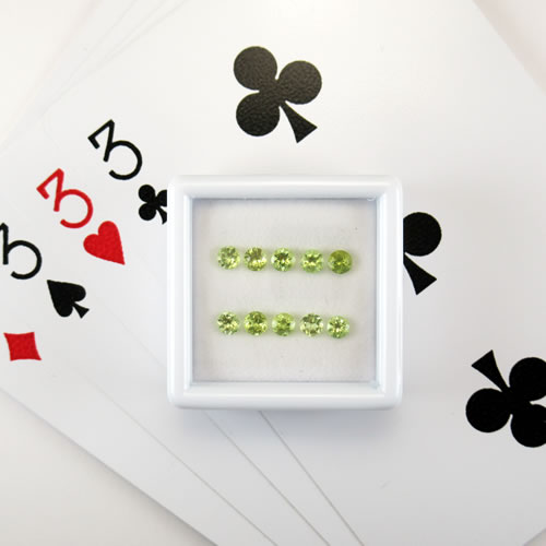 ペリドット　1.18ct　10ps　ジュエリールース ed630 画像