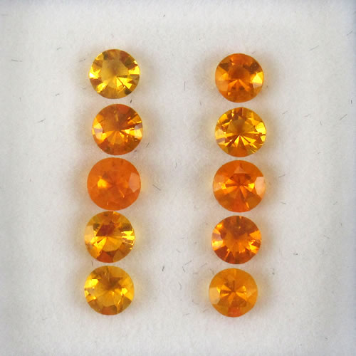 ファイアーオパール　0.76ct　10ps　ジュエリールース ed632 画像