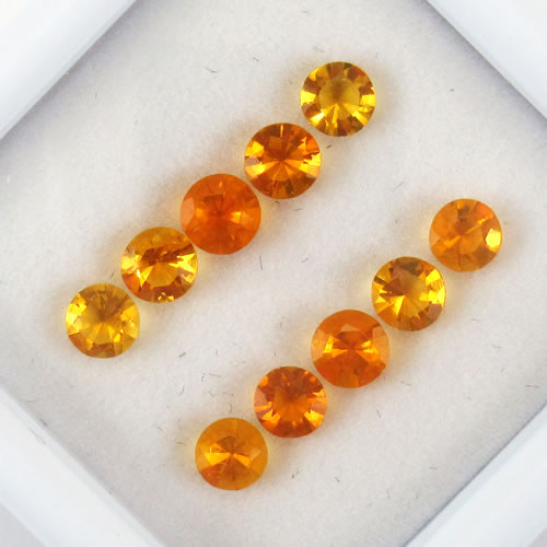ファイアーオパール　0.76ct　10ps　ジュエリールース ed632 画像