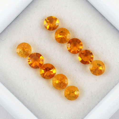 ファイアーオパール　0.78ct　10ps　ジュエリールース ed633 画像