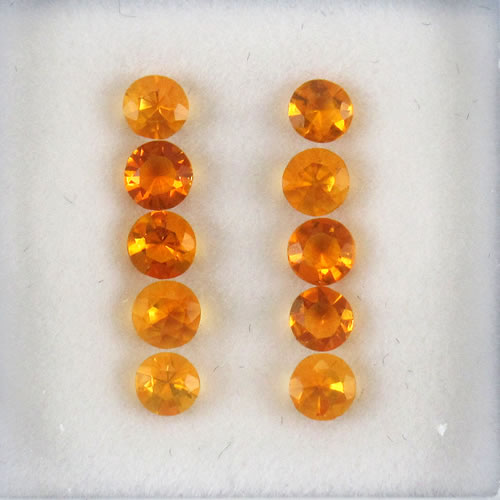 ファイアーオパール　0.78ct　10ps　ジュエリールース ed633 画像