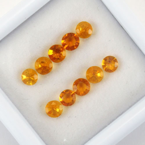 ファイアーオパール　0.78ct　10ps　ジュエリールース ed633 画像