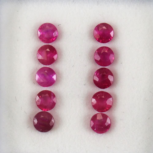 ルビー　1.43ct　10ps　ジュエリールース ed639 画像