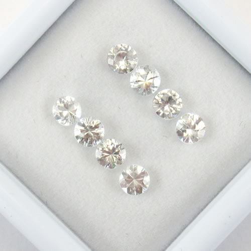 ホワイトジルコン　1.28ct　8ps　ジュエリールース ed645 画像