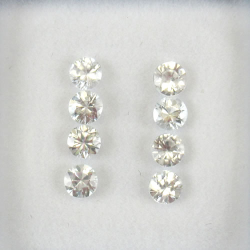 ホワイトジルコン　1.28ct　8ps　ジュエリールース ed645 画像