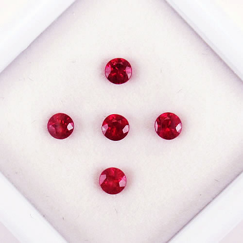 ルビー　2.6～2.8mm 　0.47ct　ジュエリールース ed655 画像
