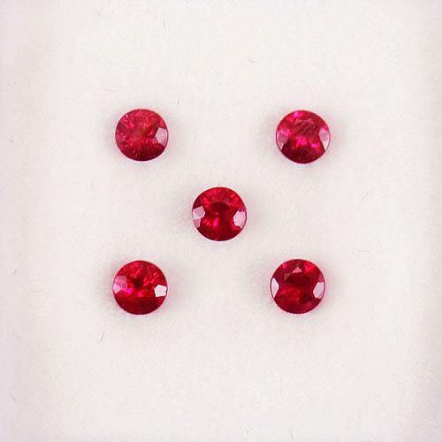 ルビー　2.6～2.8mm 　0.47ct　ジュエリールース ed655 画像