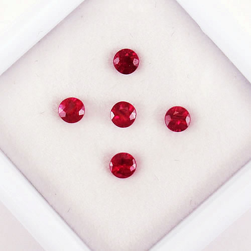 ルビー　2.6～2.8mm 　0.47ct　ジュエリールース ed655 画像