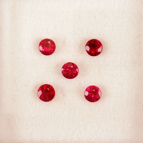 ルビー　2.6～2.8mm 　0.45ct　ジュエリールース ed656 画像
