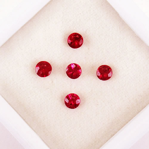 ルビー　2.6～2.8mm 　0.45ct　ジュエリールース ed656 画像