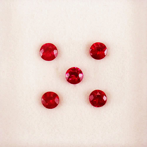 ルビー　2.6～2.8mm 　0.48ct　ジュエリールース ed657 画像