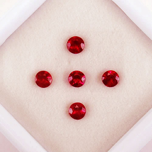 ルビー　2.6～2.8mm 　0.48ct　ジュエリールース ed657 画像