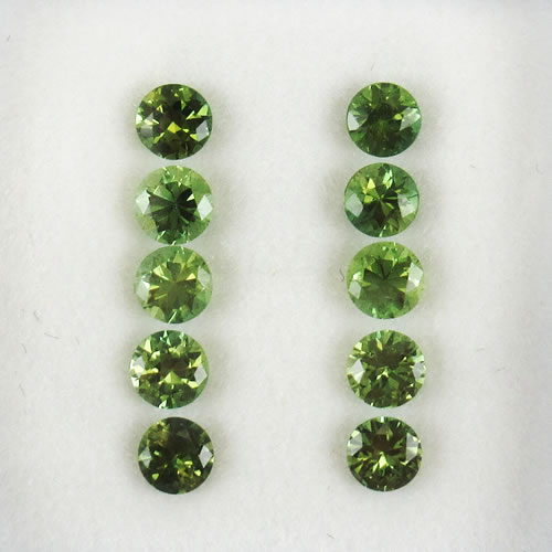 グリーンサファイア　1.28ct　10ps　ジュエリールース ed665 画像
