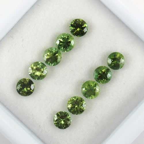 グリーンサファイア　1.28ct　10ps　ジュエリールース ed665 画像