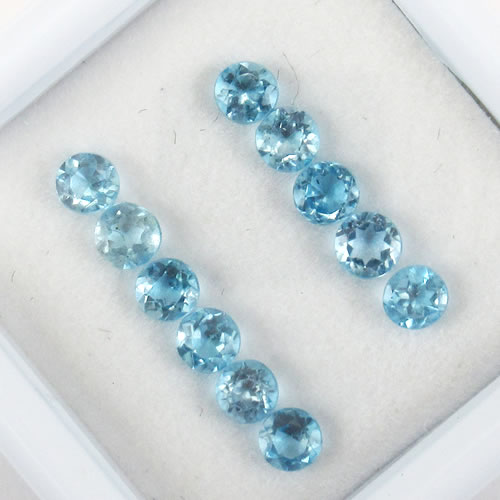 ブルートパーズ　1.48ct　11ps　ジュエリールース ed668 画像