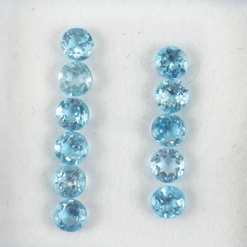 ブルートパーズ　1.48ct　11ps　ジュエリールース ed668 画像