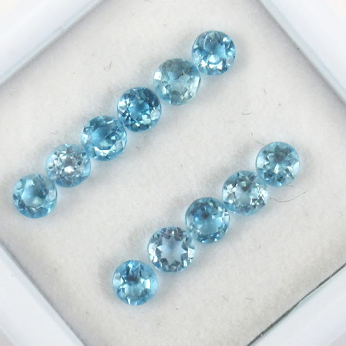 ブルートパーズ　1.48ct　11ps　ジュエリールース ed668 画像