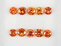 オレンジサファイア　1.26ct　10ps　ジュエリールース
