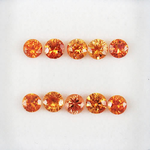 オレンジサファイア　1.26ct　10ps　ジュエリールース ed677