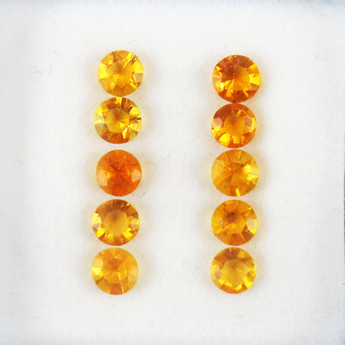 ファイアーオパール　0.75ct　10ps　ジュエリールース ed680 画像
