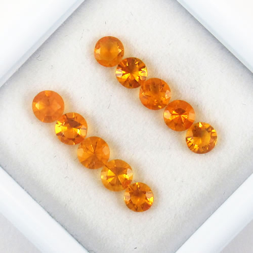 ファイアーオパール　0.78ct　10ps　ジュエリールース ed681 画像