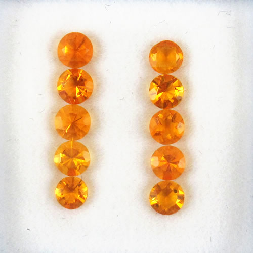 ファイアーオパール　0.78ct　10ps　ジュエリールース ed681 画像