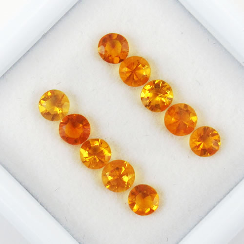 ファイアーオパール　0.75ct　10ps　ジュエリールース ed682 画像