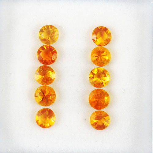 ファイアーオパール　0.75ct　10ps　ジュエリールース ed682 画像