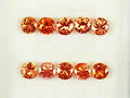 オレンジサファイア　1.36ct　10ps　ジュエリールース