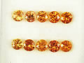 オレンジサファイア　1.39ct　10ps　ジュエリールース