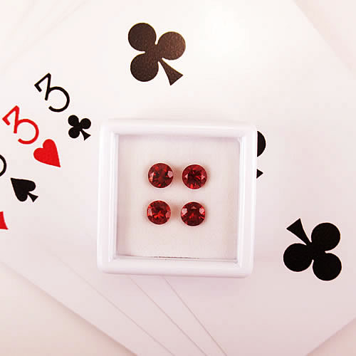 ガーネット 1.98ct 4ps ジュエリールース ed700 画像