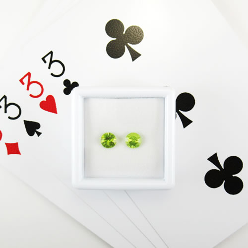 ペリドット 0.77ct 2ps ジュエリールース ed701 画像