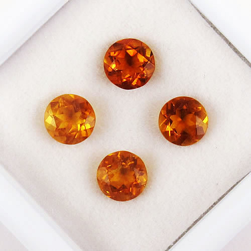 シトリントパーズ 1.44ct 4ps ジュエリールース ed702 画像