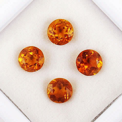 シトリントパーズ 1.44ct 4ps ジュエリールース ed702 画像