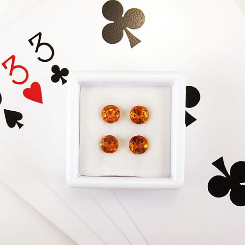 シトリントパーズ 1.44ct 4ps ジュエリールース ed702 画像